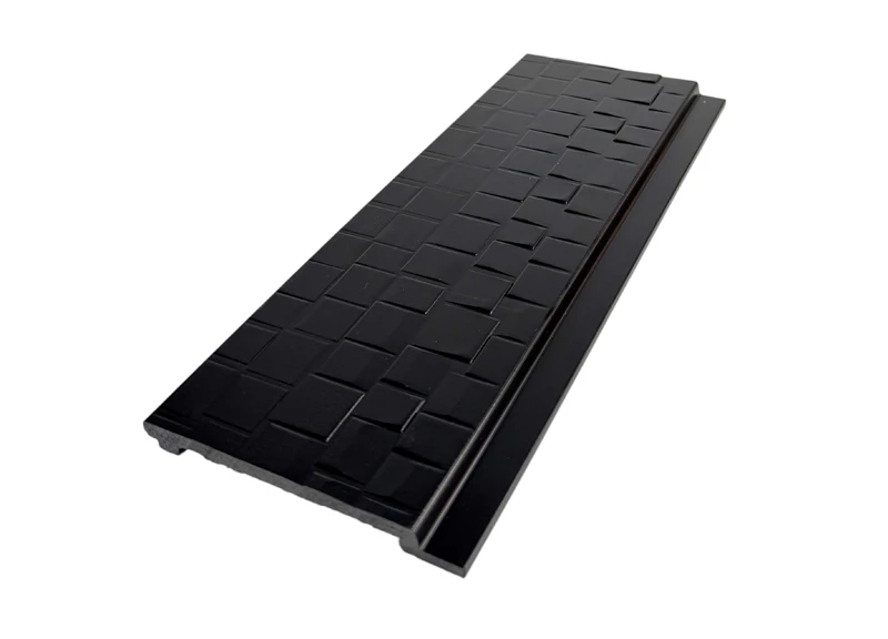 Modernes schwarzes Mosaik-PS-Wandpaneel