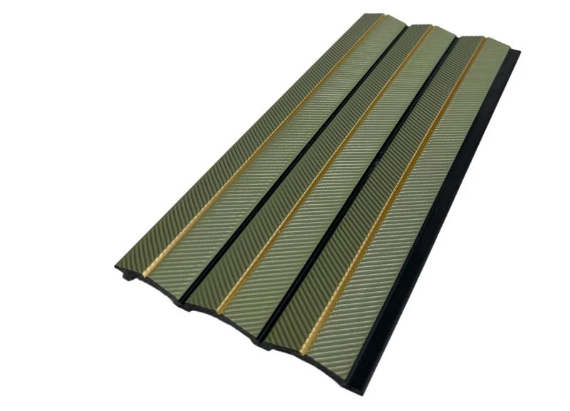 Olivgold Groove PS Decor Wandpaneel