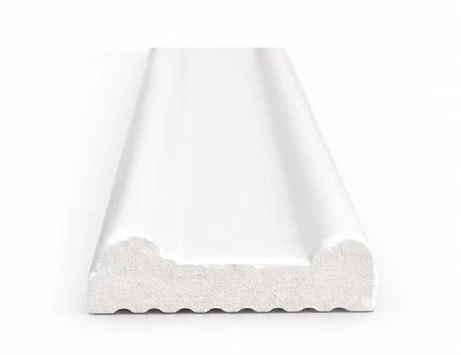 Plain White PS Wall Floor Trim Molding high quality