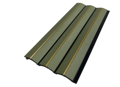 Olivgold Groove PS Decor Wandpaneel